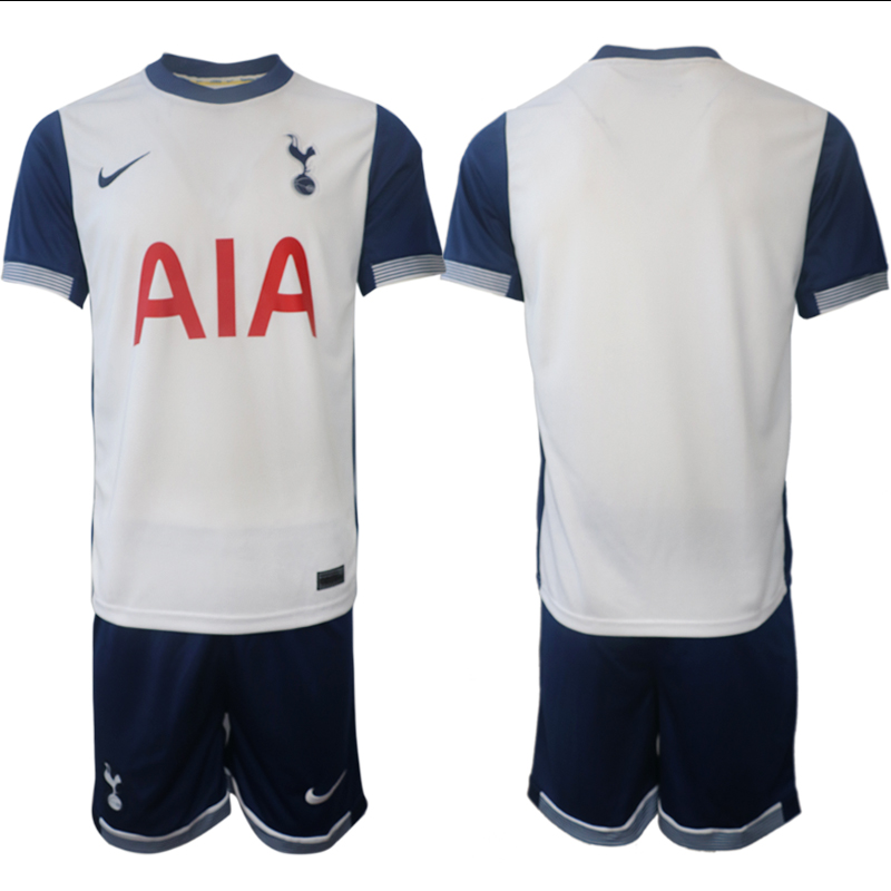 Men 2024-2025 Club Tottenham home White Blank Soccer Jersey->tottenham jersey->Soccer Club Jersey